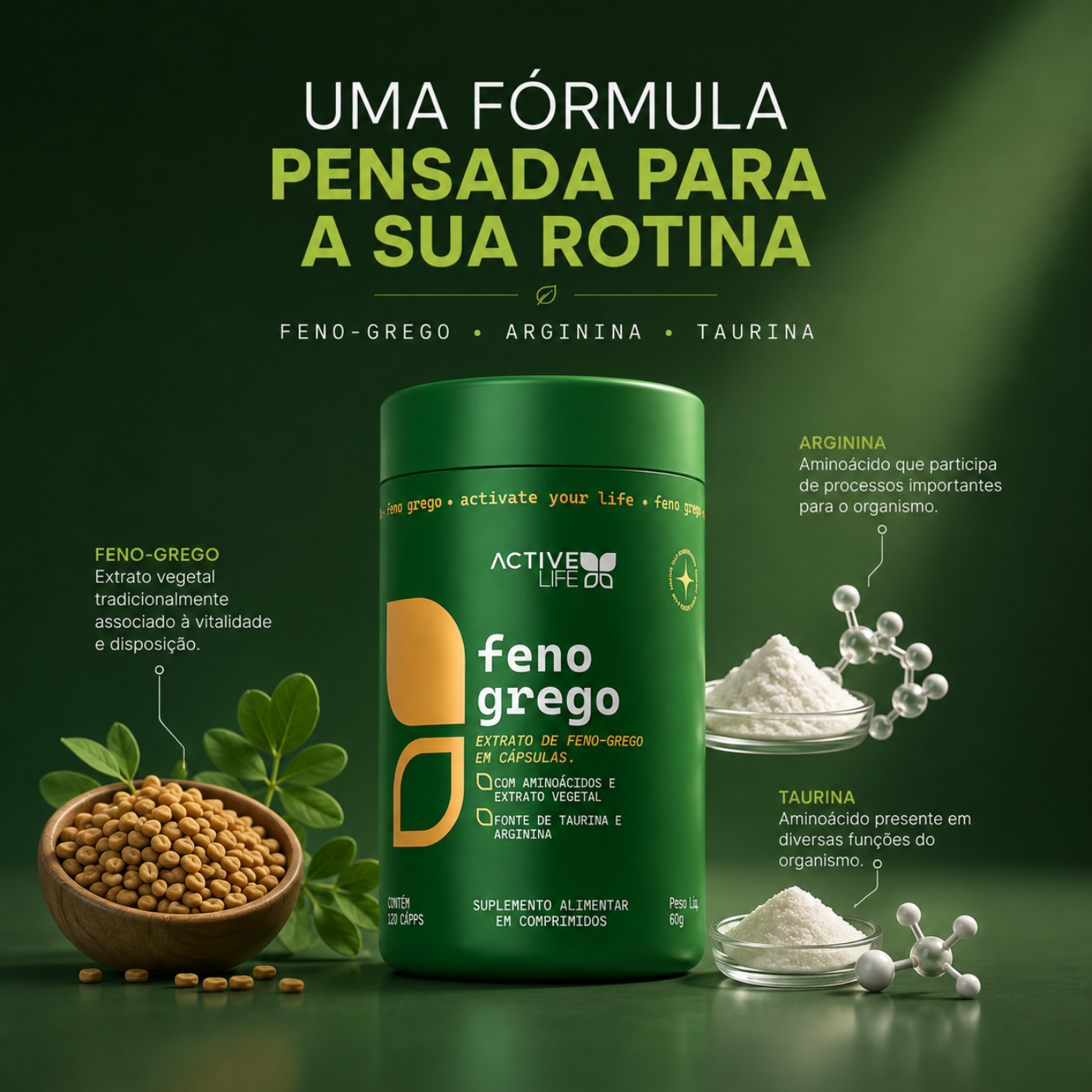 FENO GREGO 60 Caps. | ACTIVE LIFE