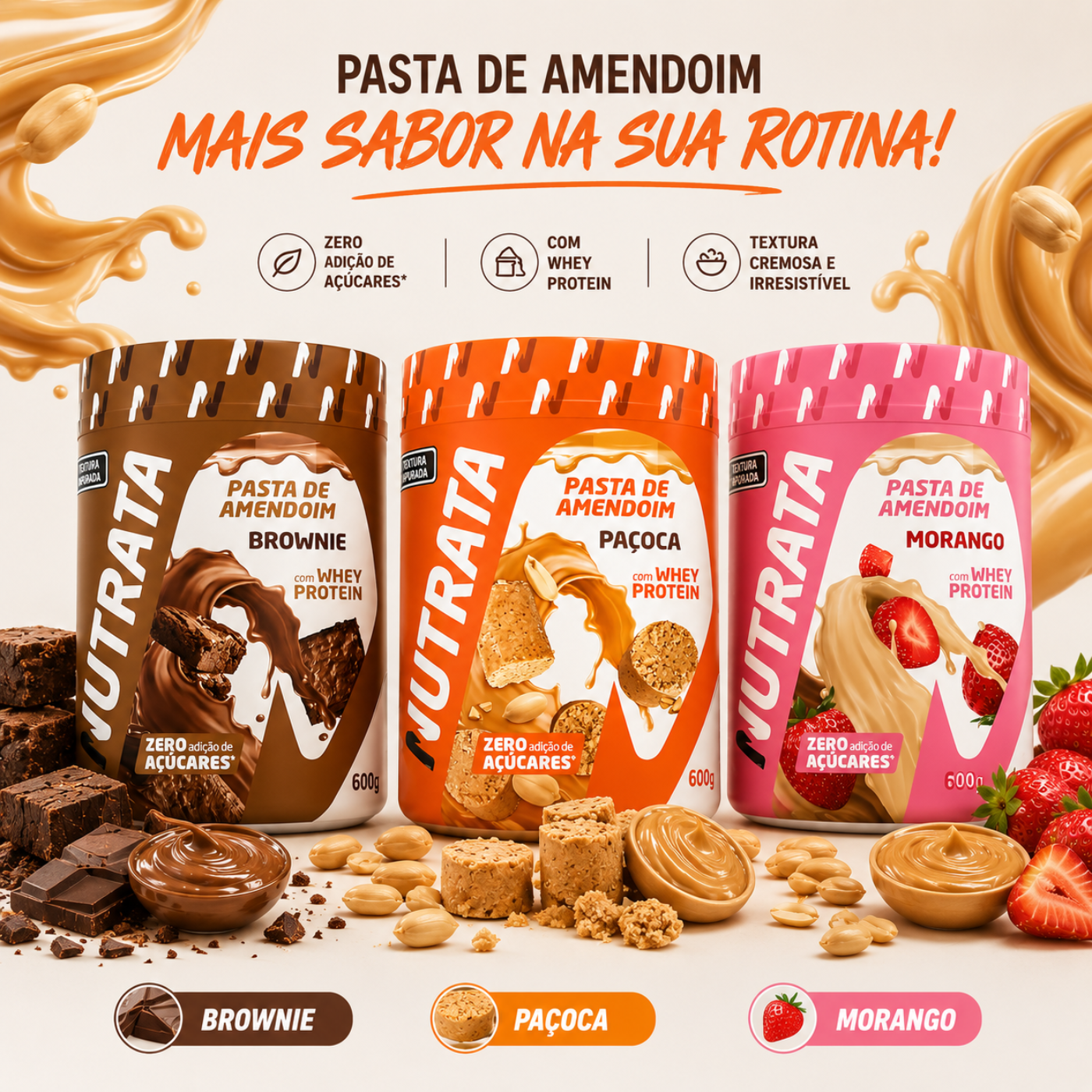 Pasta de Amendoim NUTRATA