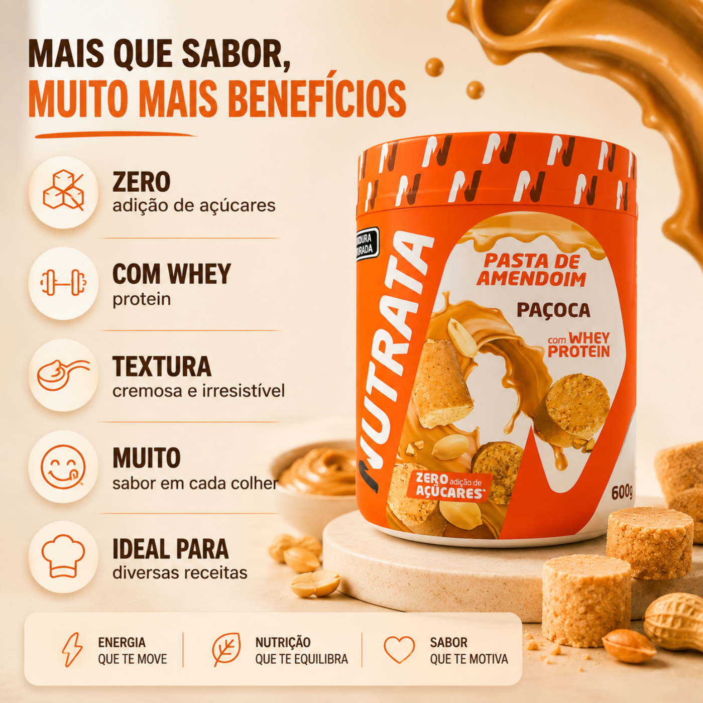 Pasta de Amendoim NUTRATA