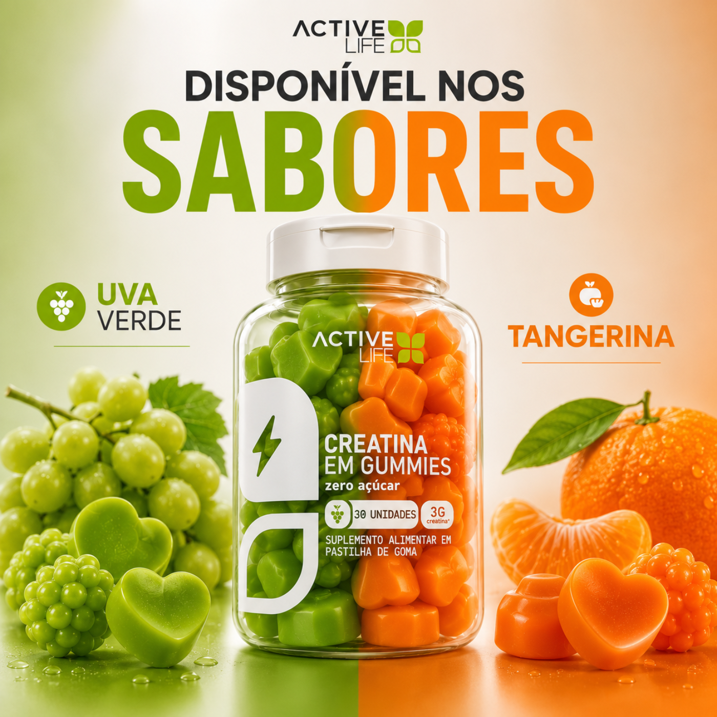 CREATINA EM GUMMIES | 30 UNI. ACTIVE LIFE