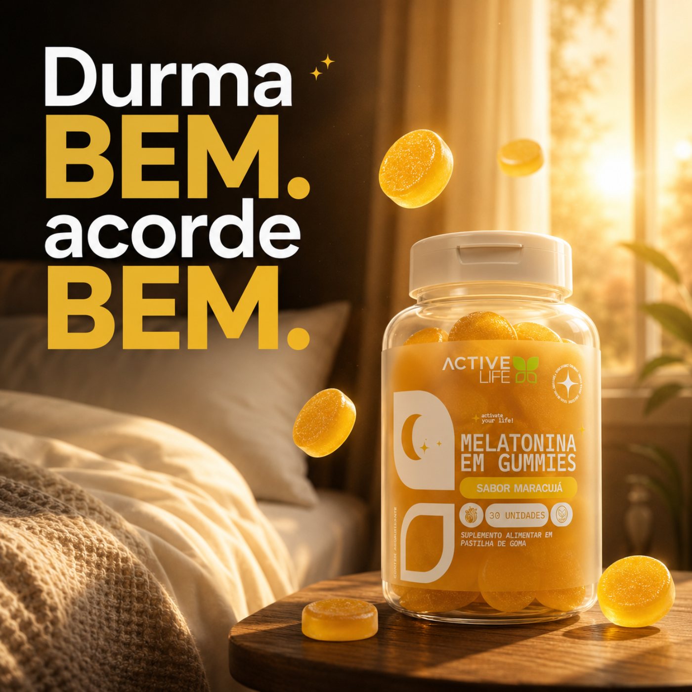 Melatonina em GUMMIES | 30 UNI. ACTIVE LIFE