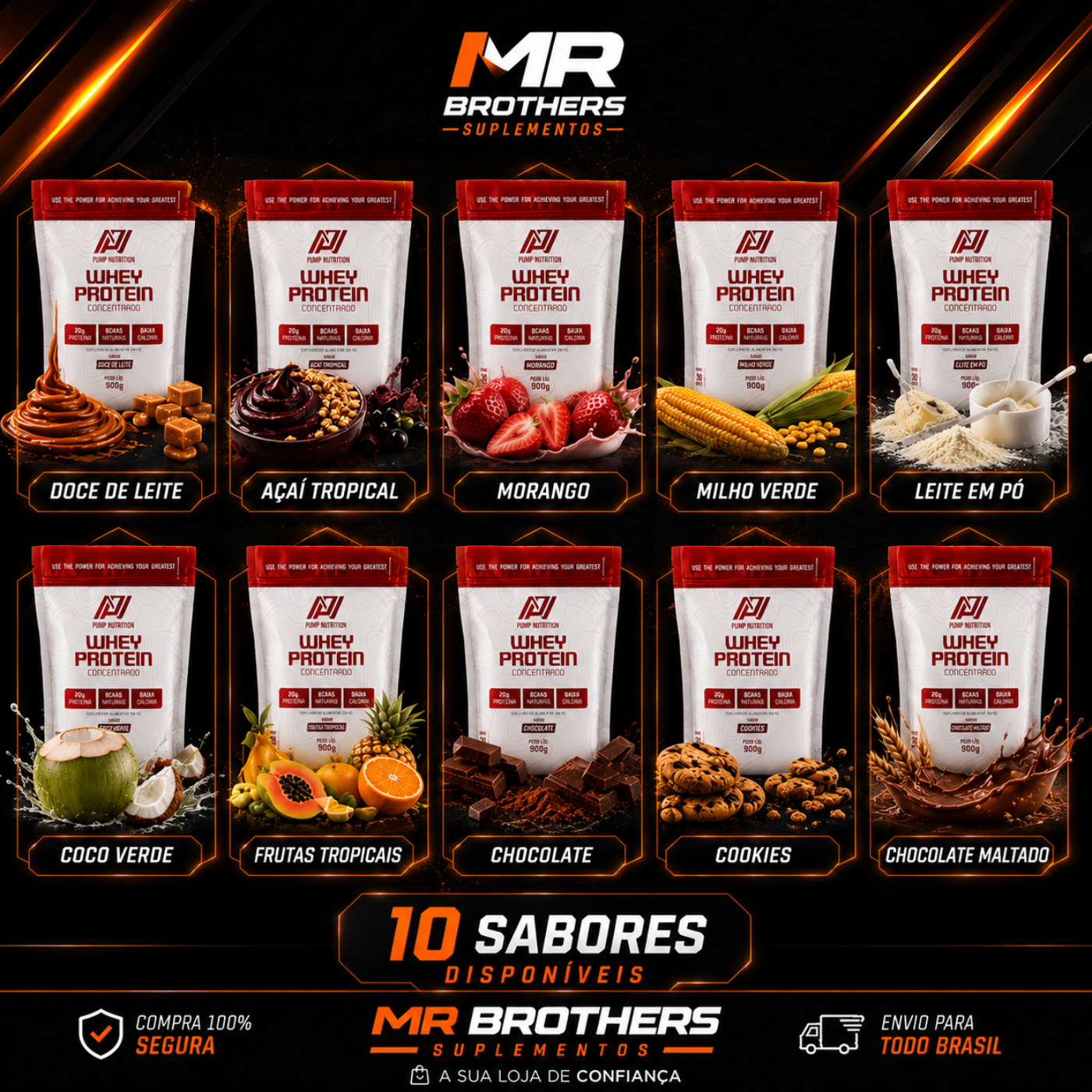 Whey Protein Concentrado | PUMP NUTRITION 900g