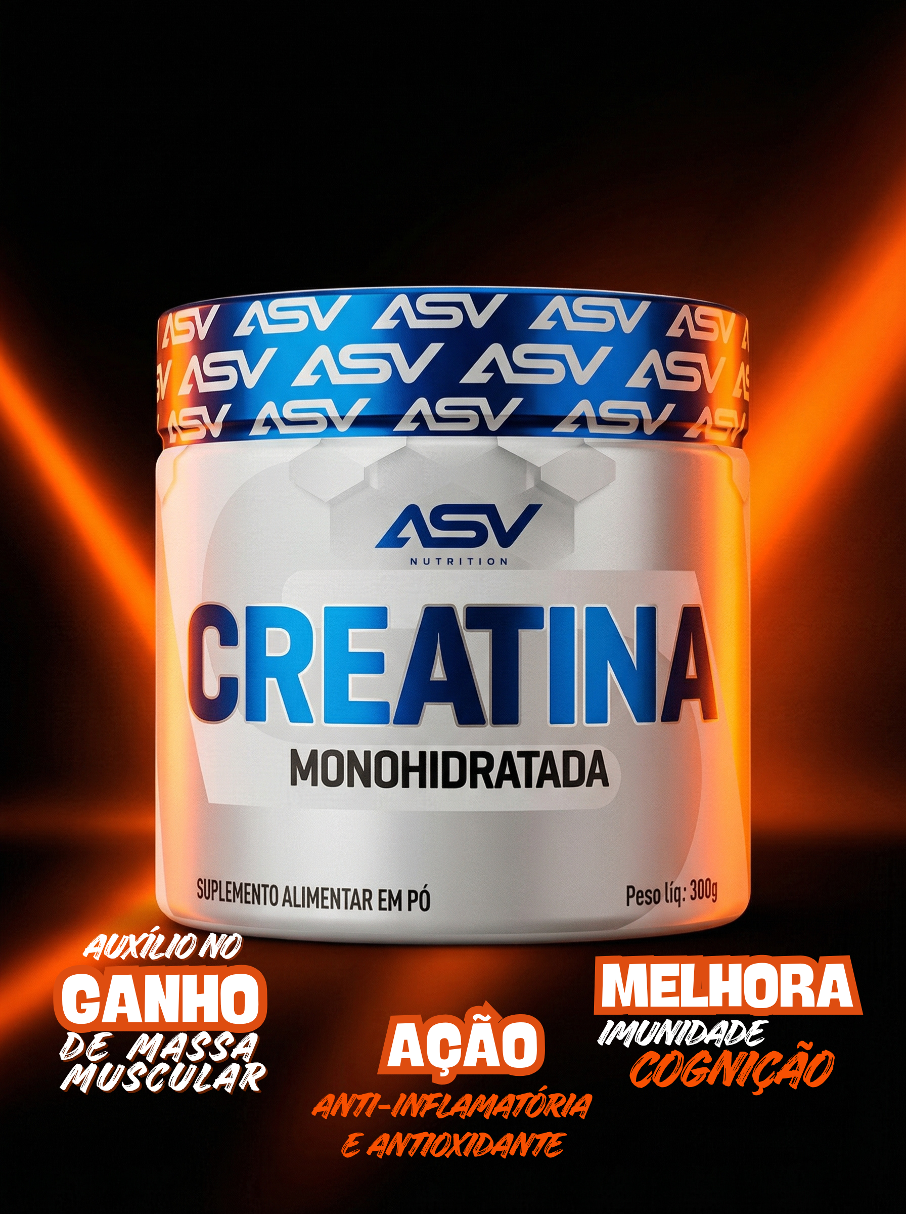 Creatina Monohidratada ASV 300g